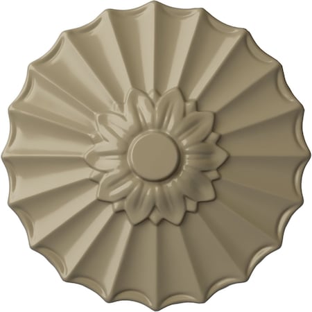 Ekena Millwork Shakuras Ceiling Medallion (Fits Canopies up to 1 3/8"), Hand-Painted Gobi Desert, 9"OD x 1 3/8"P CM09SHGDF
